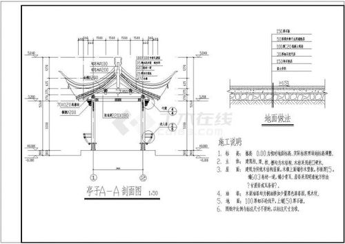 古建筑施工圖cad圖紙