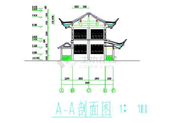 某古建滄浪亭詳細建筑設(shè)計施工圖紙