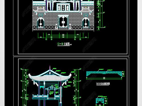 原創(chuàng)萬壽宮古建筑群cad施工圖版權(quán)可商用