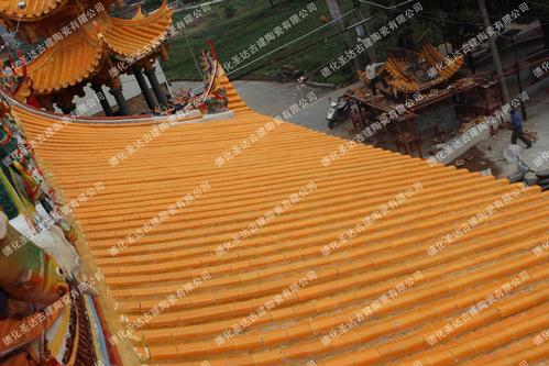 琉璃瓦瓦片瓦筒圣達古建德化琉璃瓦廠寺廟仿古建筑