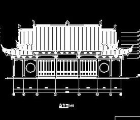 某山門殿古建筑施工圖紙免費下載 園林古建