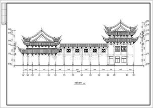 嶺南某古建筑祠堂建筑結構設計施工圖