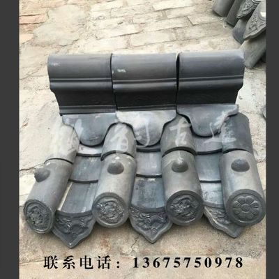 紹興批發仿古小青瓦 滴水瓦 圍墻瓦 筒瓦 勾頭 各種粘土瓦